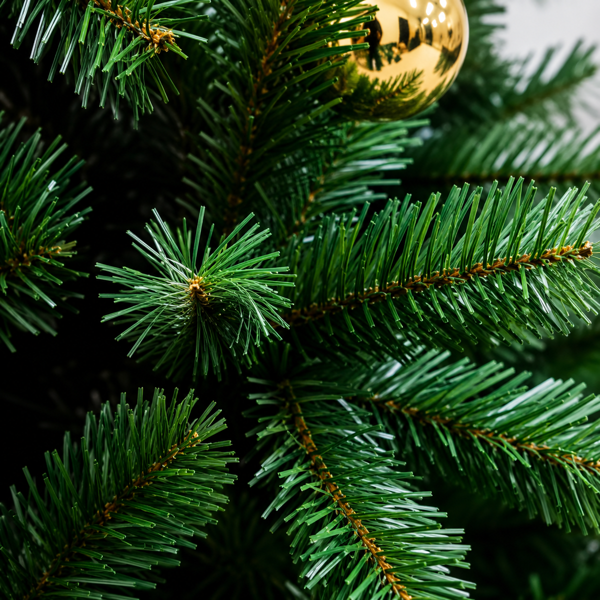 Sapin de Noël Artificiel 6-7 Pieds Réaliste avec Lumières Blanches et Branches à Charnière 4