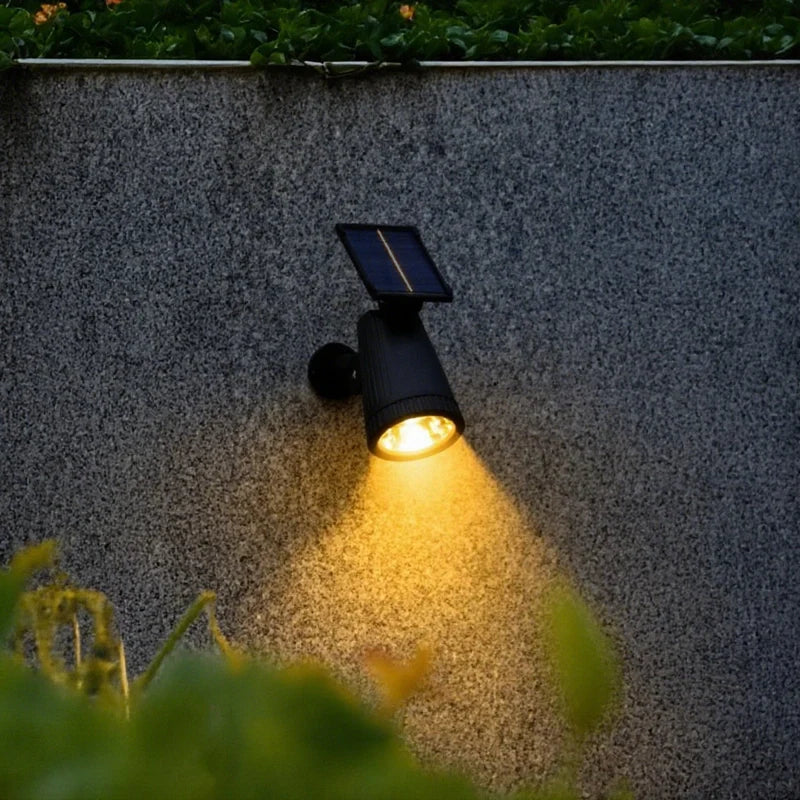 Spot solaire jardin LED solaire extérieur IP55 étanche détecteur crépusculaire design moderne réglable