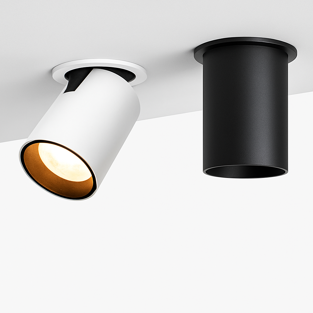 Spot LED Orientable | Design Nordique, Métal Blanc ou Noir 1