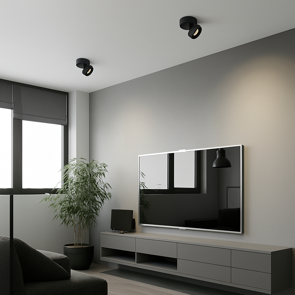 Spot LED Rond Orientable | Finition Mate Givrée 3