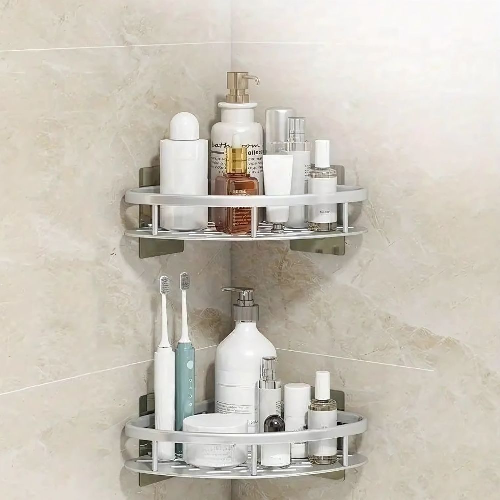 Support de douche | Design incurvé, cadre ouvert avec crochet amovible 3