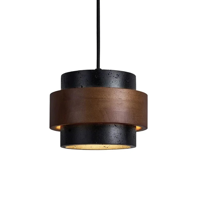 Suspension Cylindrique | Travertin Naturel, Design Épuré 20