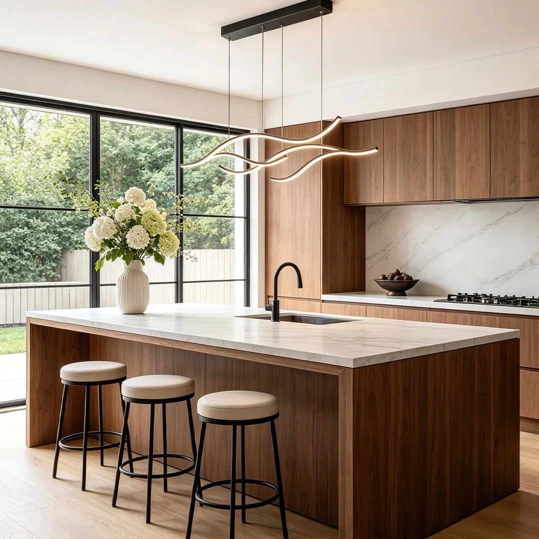 Suspension LED | Design Ondulé, Abat-Jour Silicone 1