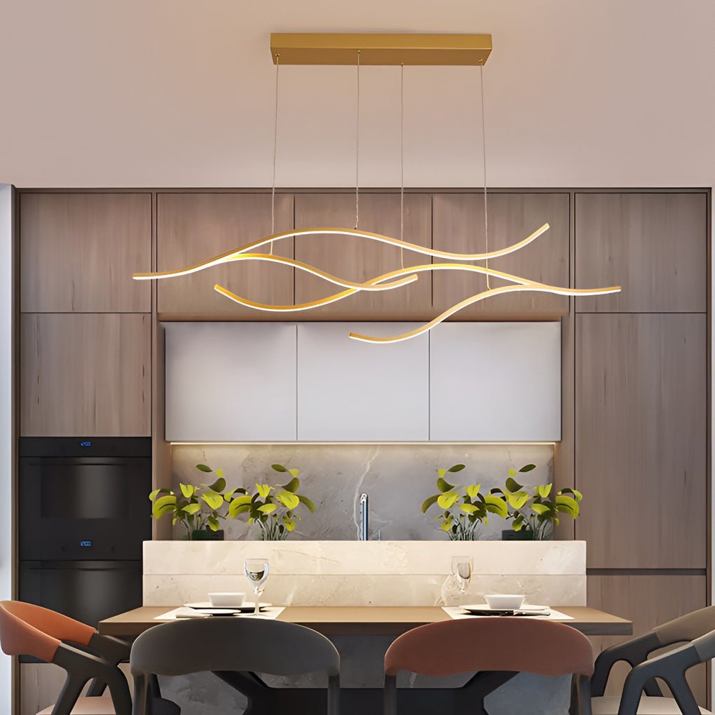 Suspension LED | Design Ondulé, Abat-Jour Silicone 15