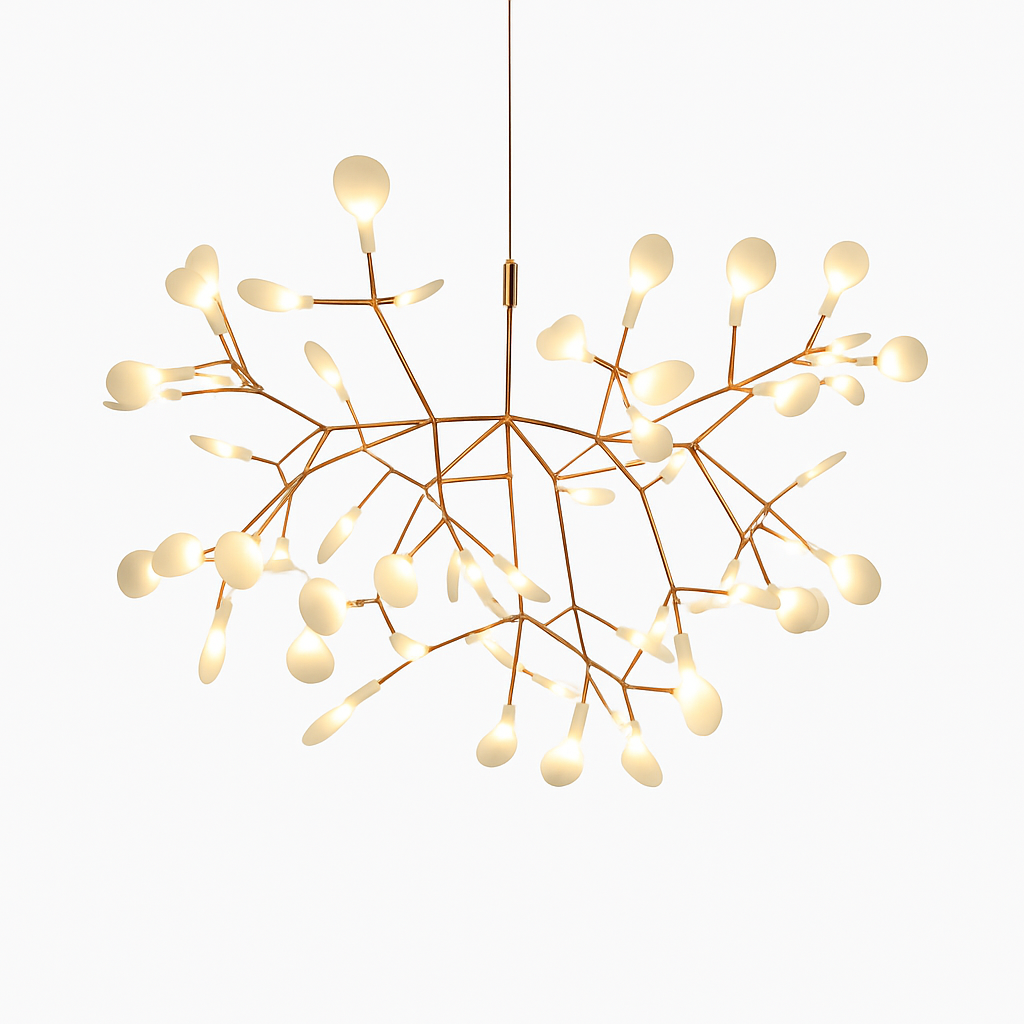 Suspension LED | Structure Métallique, Finition Cuivrée ou Noire 1