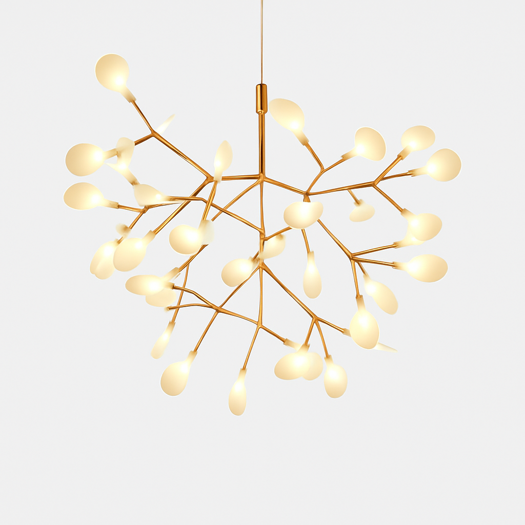 Suspension LED | Structure Métallique, Finition Cuivrée ou Noire 9