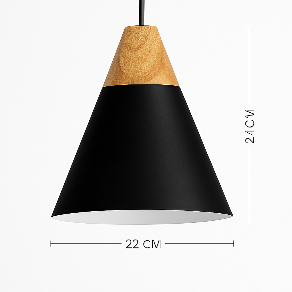 Suspension | Métal Coloré, Bois Clair, Formes Variées 7