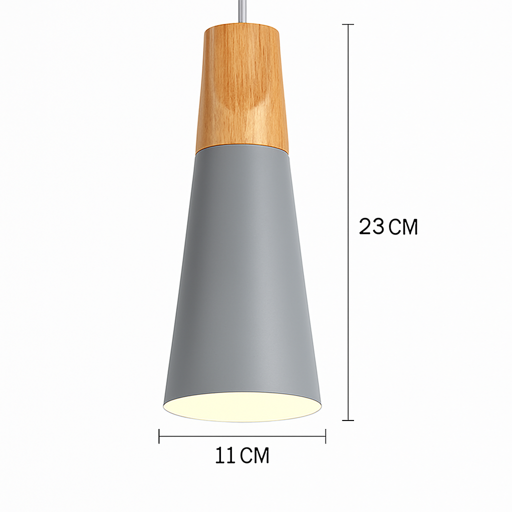 Suspension | Métal Coloré, Bois Clair, Formes Variées 8