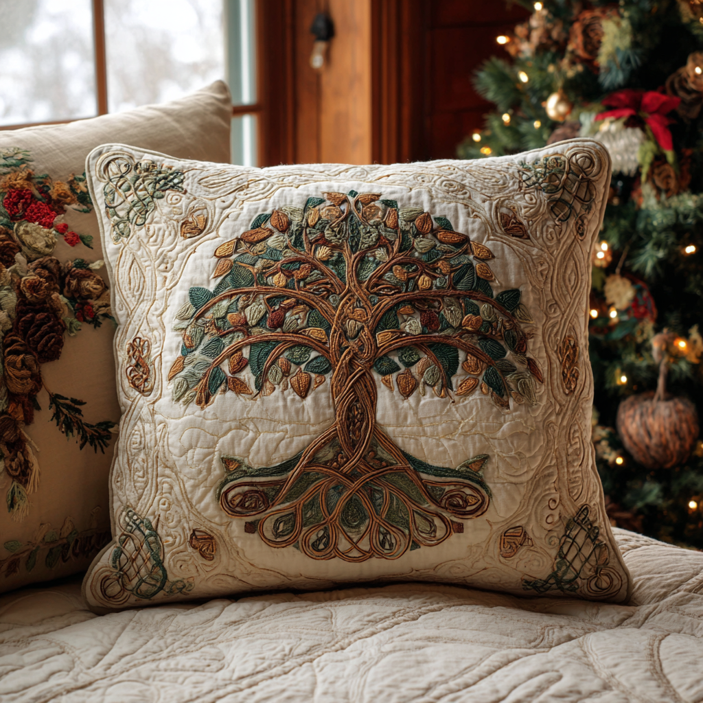 Taie d'oreiller | Motif Floral Matelassé, Fermeture Enveloppe 0