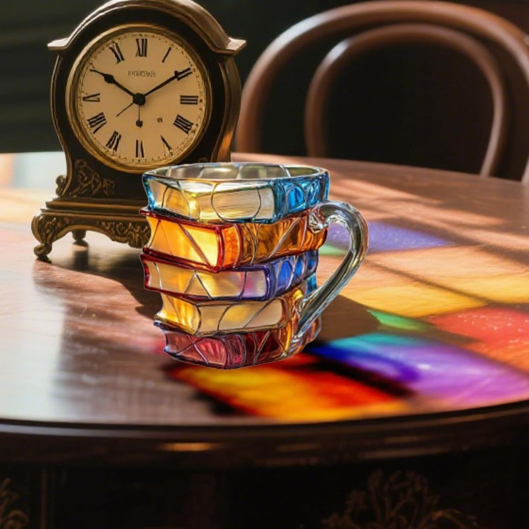 Tasse à Café 3D Artisanale - Design Unique Inspiré des Livres, Élégante et Pratique 6