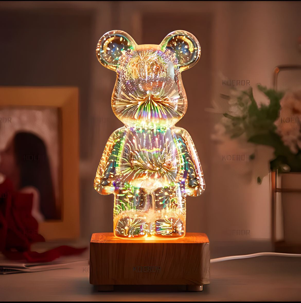 Lampe de Table Orso Pezzato Design Moderne Blanche pour Intérieur