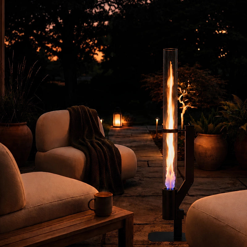Torche à granulés | Flamme verticale, design mince 2