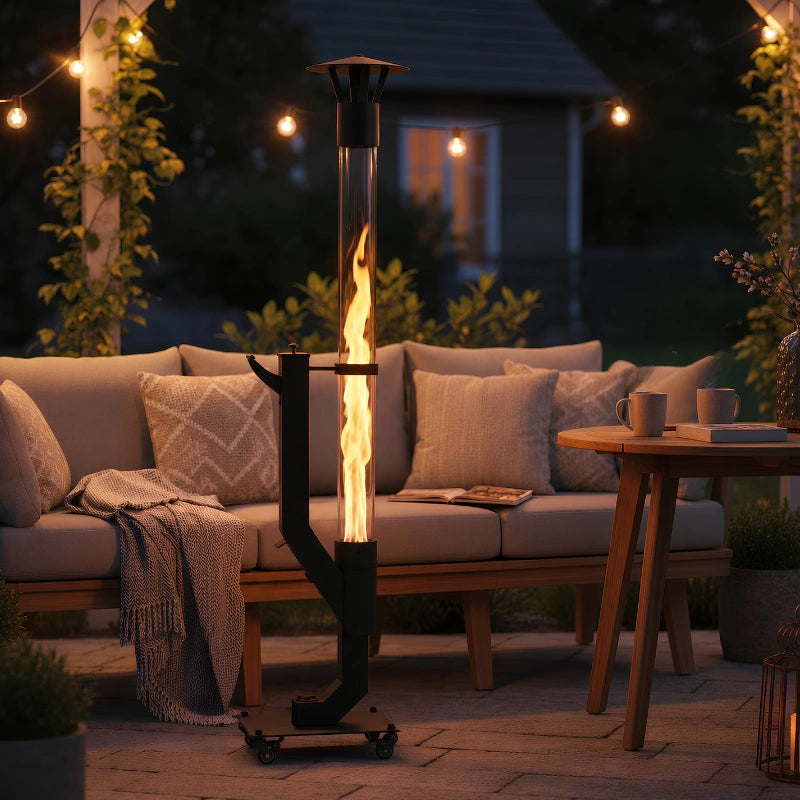 Torche à granulés | Flamme verticale, design mince 4