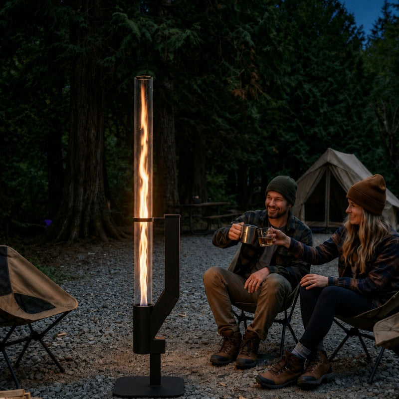 Torche à granulés | Flamme verticale, design mince 5