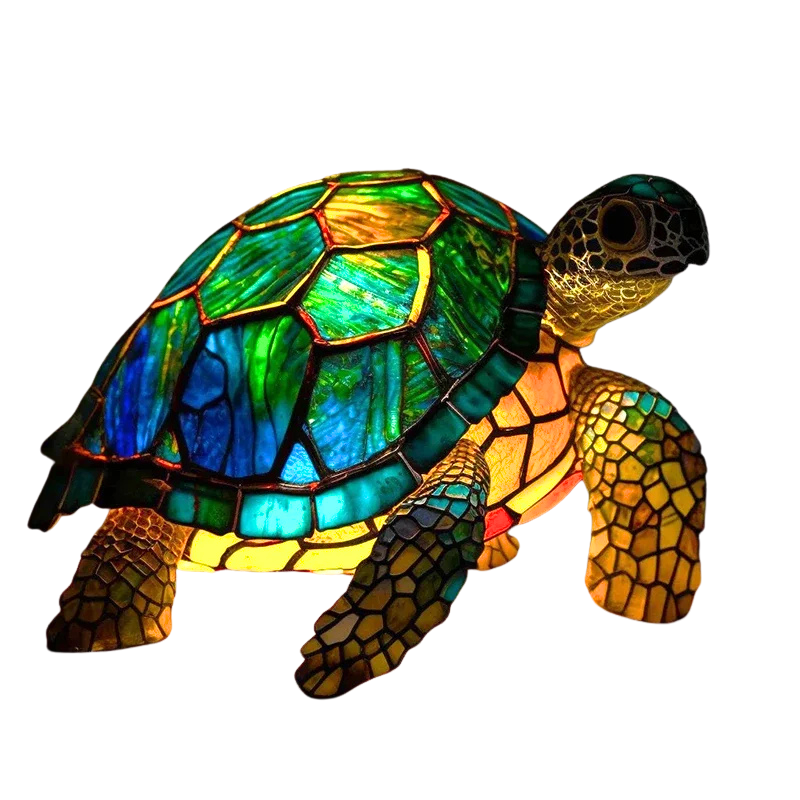 Lampe LED Tortue Océan, style marin, solaire pour jardin et terrasse