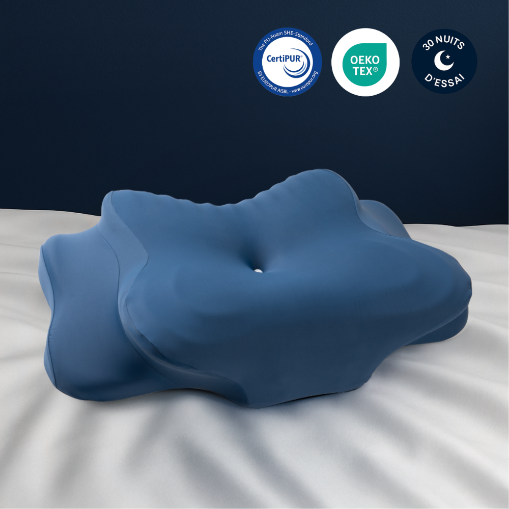 Oreiller en mousse à mémoire de forme pour soutien du cou | Oreiller contour pour dormeurs sur le côté et sur le dos