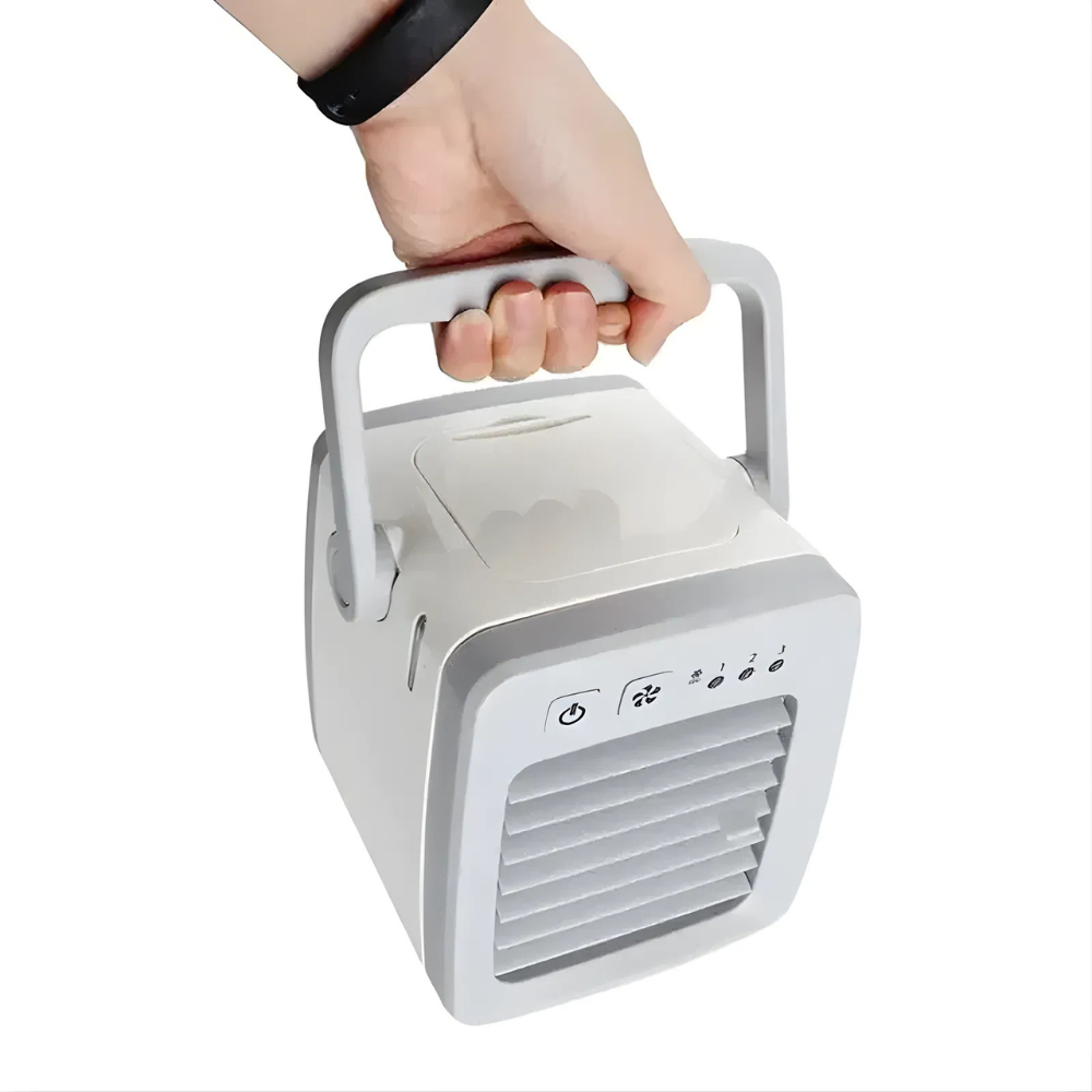 Climatiseur Portable | Mini Climatiseur USB 4-en-1, Ventilateur de Bureau et Humidificateur