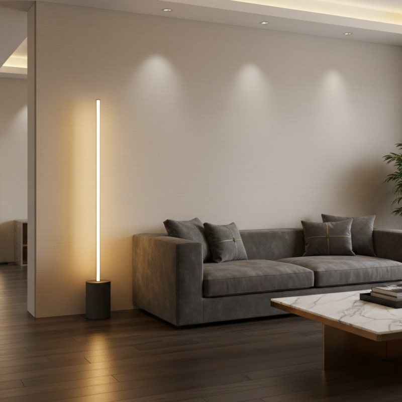 Lampadaire LED extérieur design minimaliste étanche IP65 éclairage jardin terrasse allée moderne