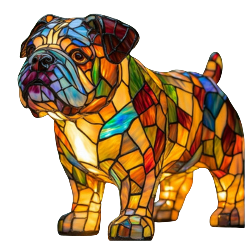 Lampe LED créative style Karl, motif chien, jardin & terrasse