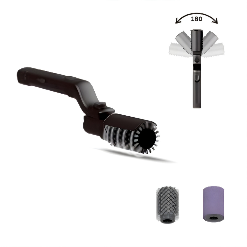 Brosse de nettoyage pour barbecue électrique | Sans fil avec rouleau rotatif