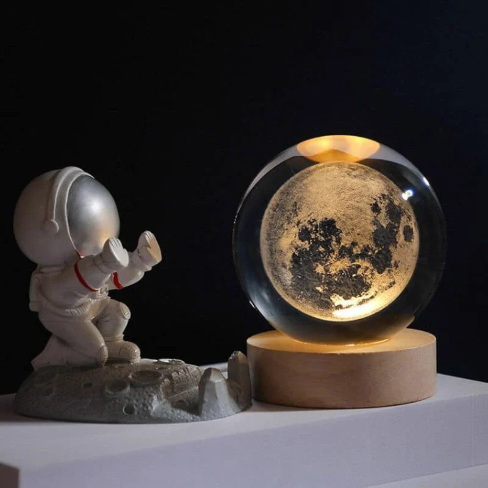 Boule Lumineuse Cristal – Lampe LED Colorée pour Chambre