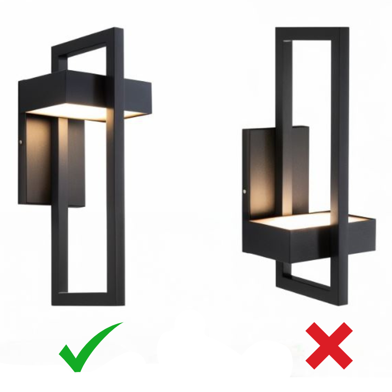 TwilightLux – Applique murale extérieure LED moderne, noir, jardin