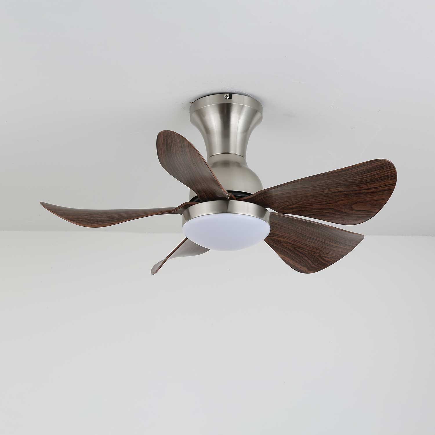 Ventilateur Plafond | Pales En Bois, Lumière LED Intégrée 0