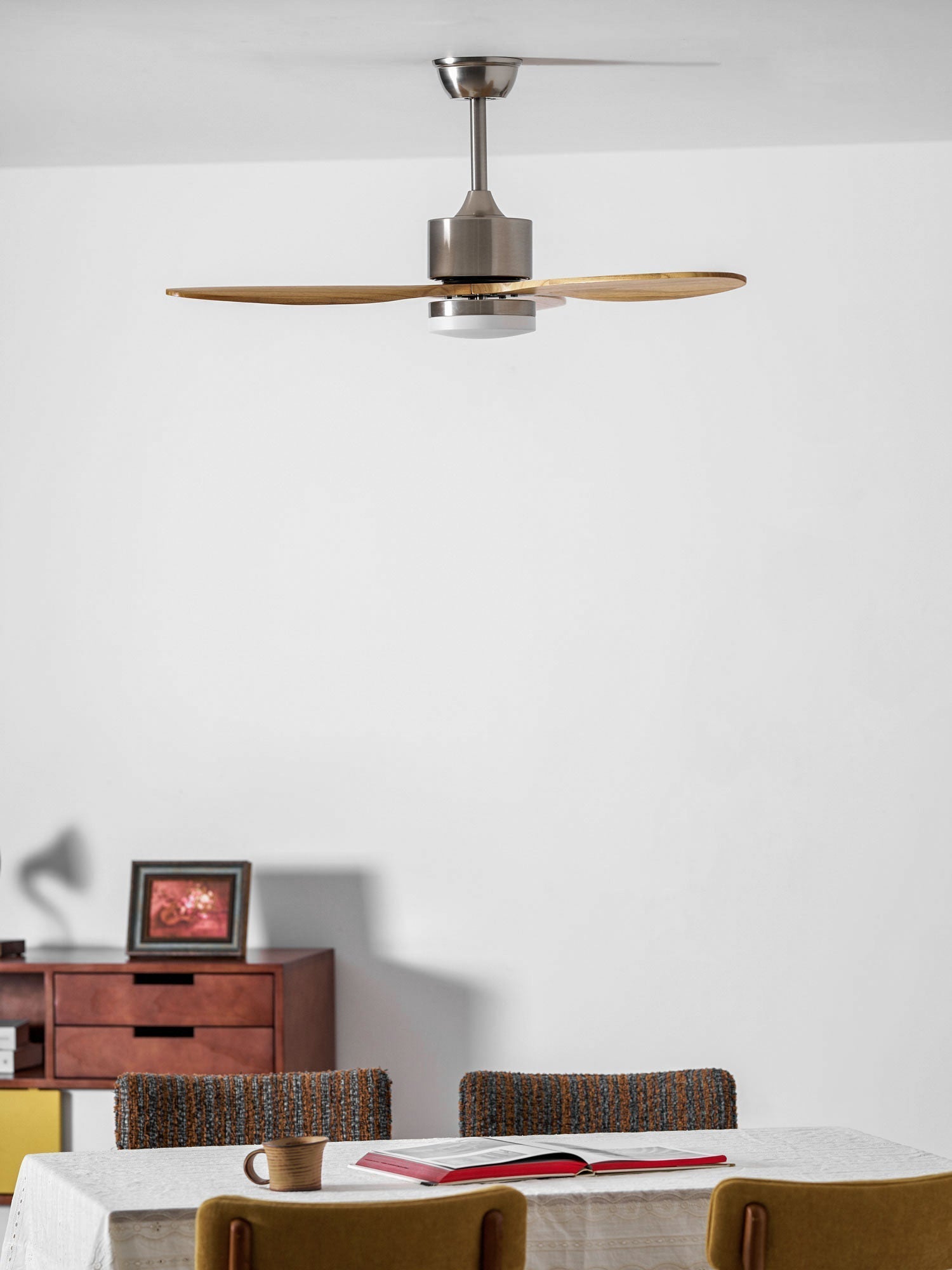 Ventilateur Plafond | Pales En Bois, Lumière LED Intégrée 6