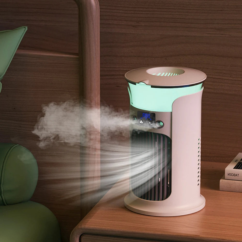 Ventilateur | Humidificateur Intégré, Éclairage LED 0