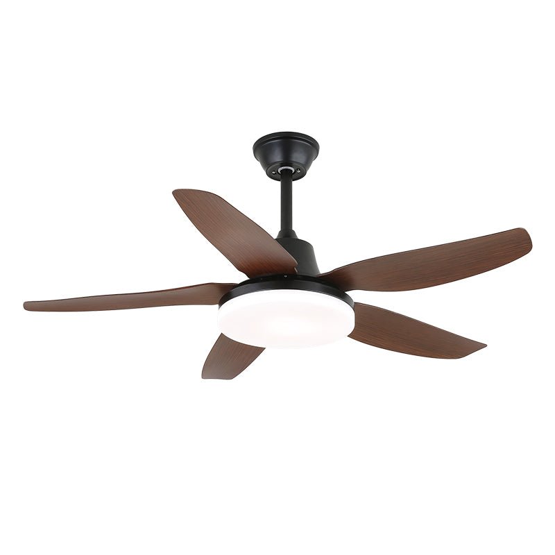 Ventilateur de Plafond | Pales en Bois, Lumière LED Intégrée 12