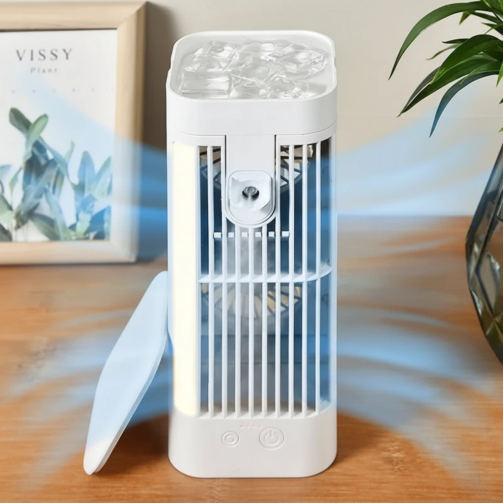 Ventilateur de bureau | Compact, Refroidissement par pulvérisation 0
