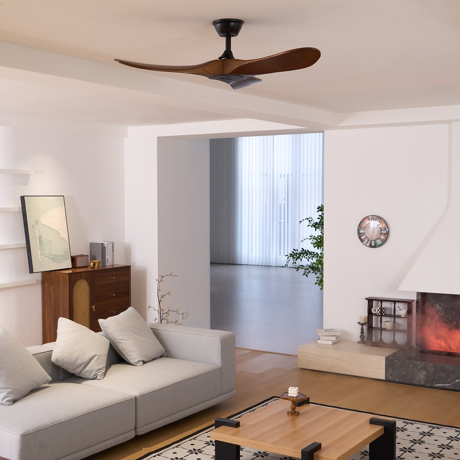 Ventilateur de plafond | Pales en bois, Moteur en cuivre pur 6