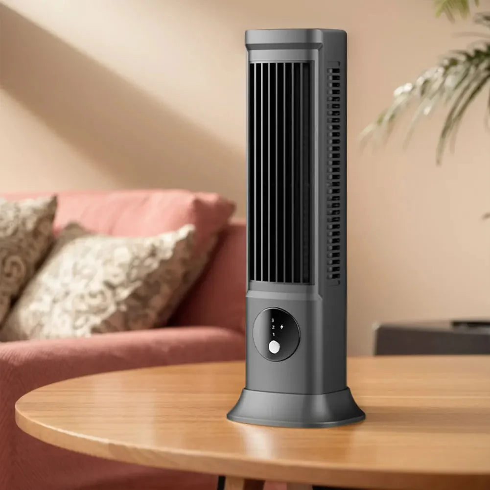 Ventilateur colonne USB rechargeable – Ventilateur silencieux compact pour bureau