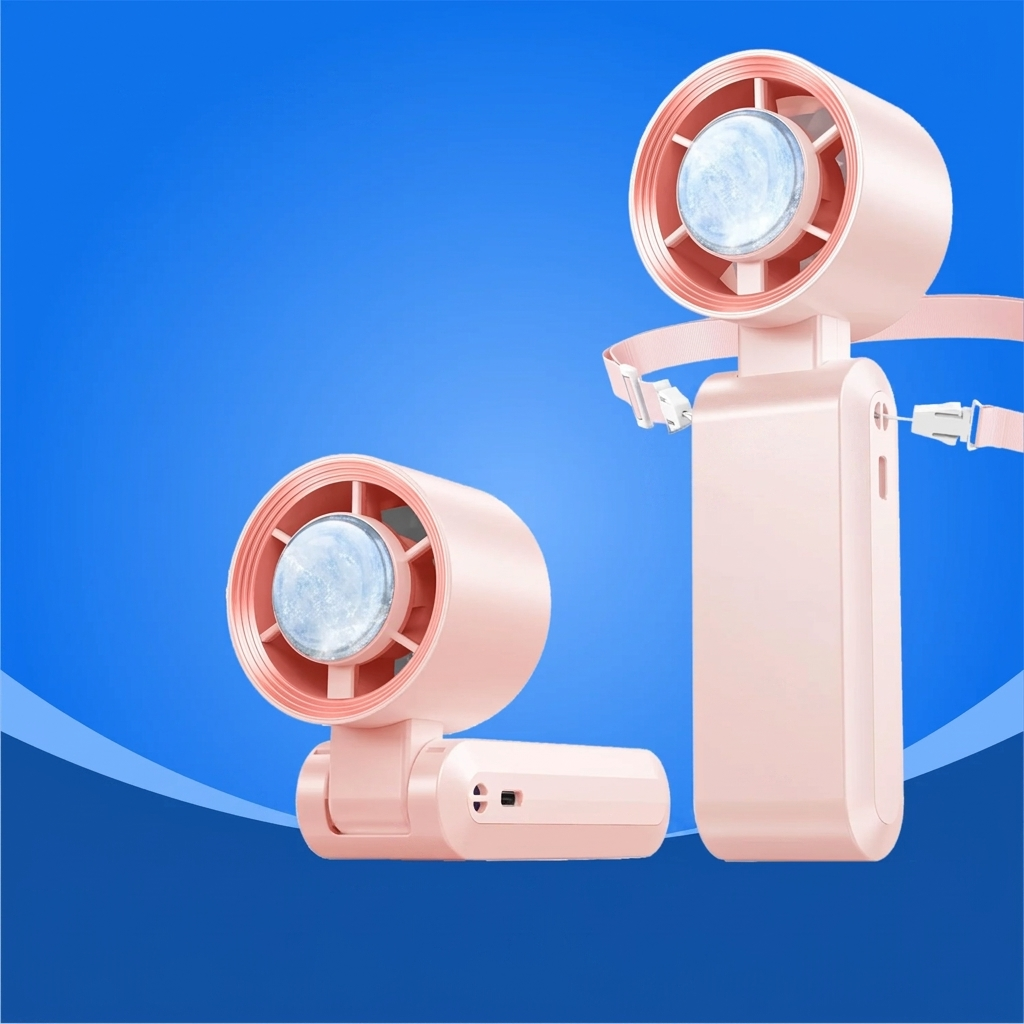 Ventilateur de poche Mobebo 5500 mAh – Ventilateur USB rechargeable silencieux – Voyage