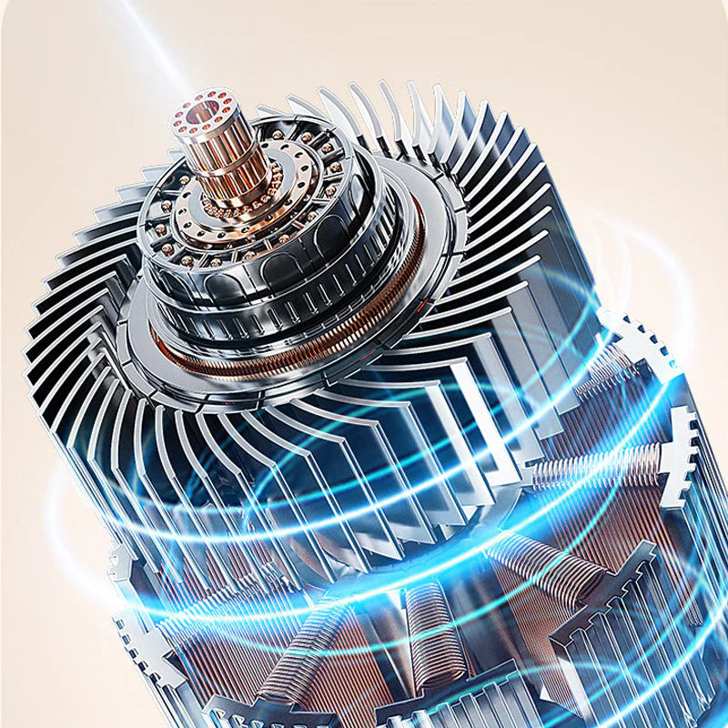 Ventilateur de table rechargeable 5 vitesses – Mini ventilateur compact avec miroir LED
