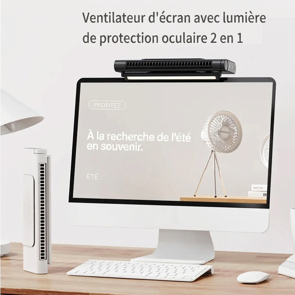Ventilateur sans pales USB – Climatiseur de bureau silencieux pour écran et bureau