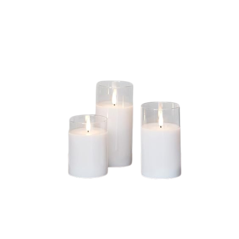 Bougies LED modernes avec télécommande