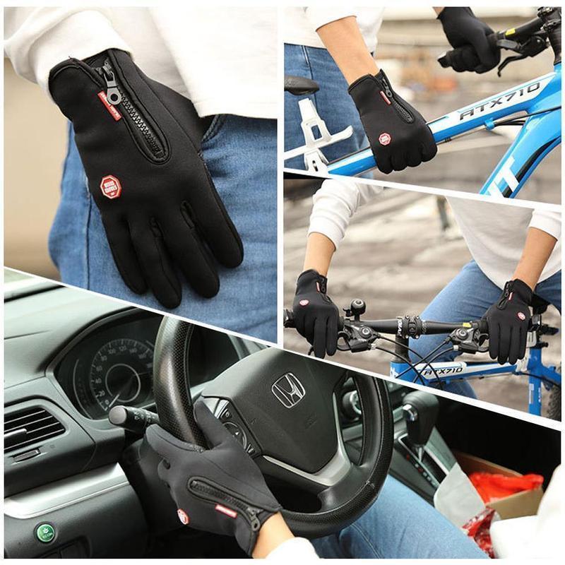 ThermGrip | Gants d'hiver imperméables, écran tactile