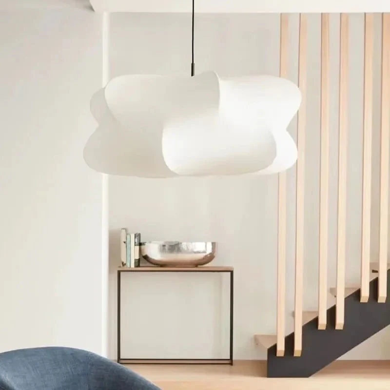 Suspension Japonaise en Soie LED Warm Blanc pour Salon