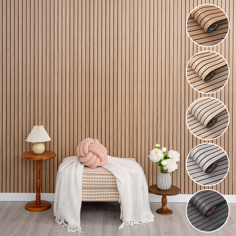 Autocollant Mural Effet Bois 3D IXPE 299,97 × 39,88 cm – Auto-adhésif, Découpable, Texture Relief