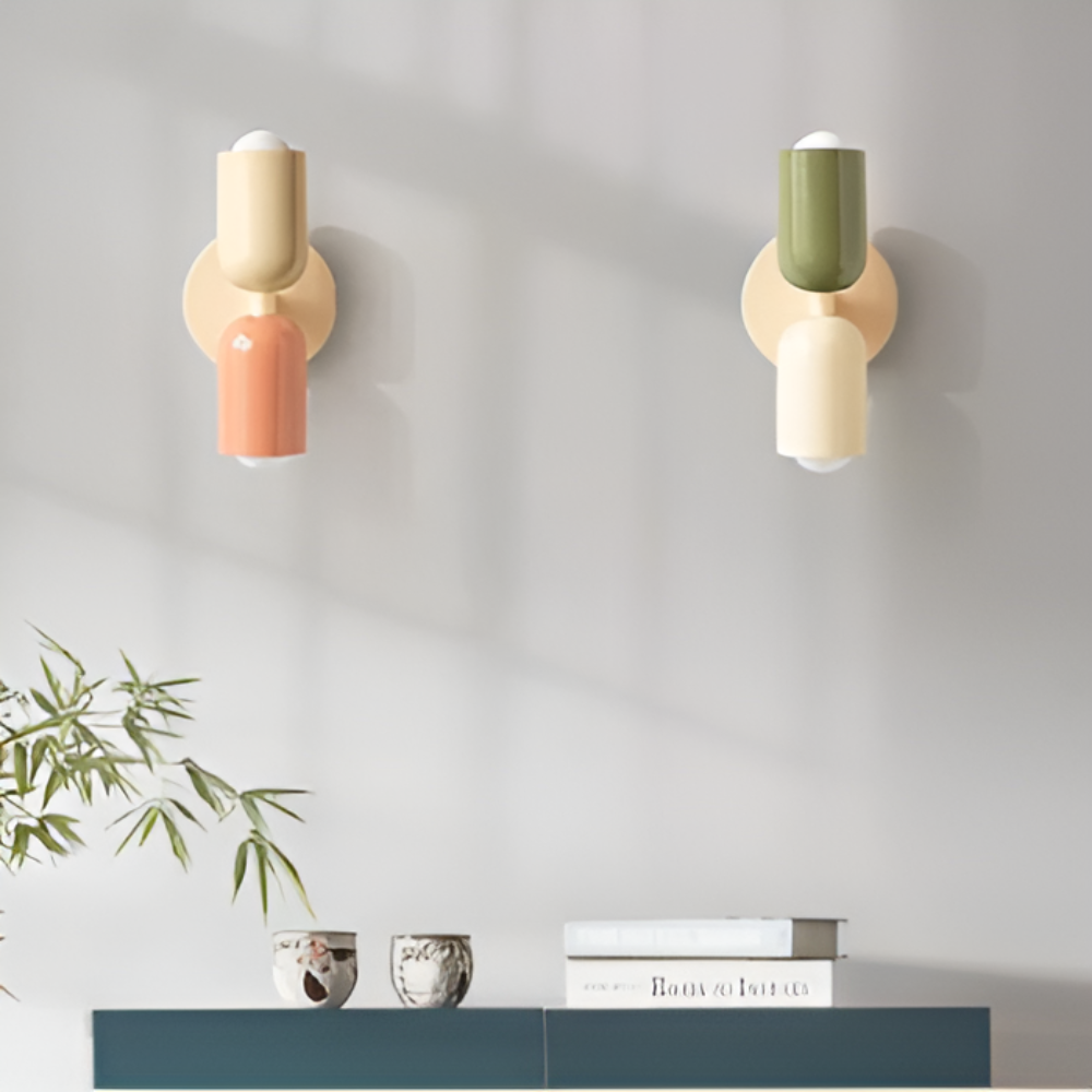 Applique murale LED design scandinave, double éclairage pour intérieur moderne