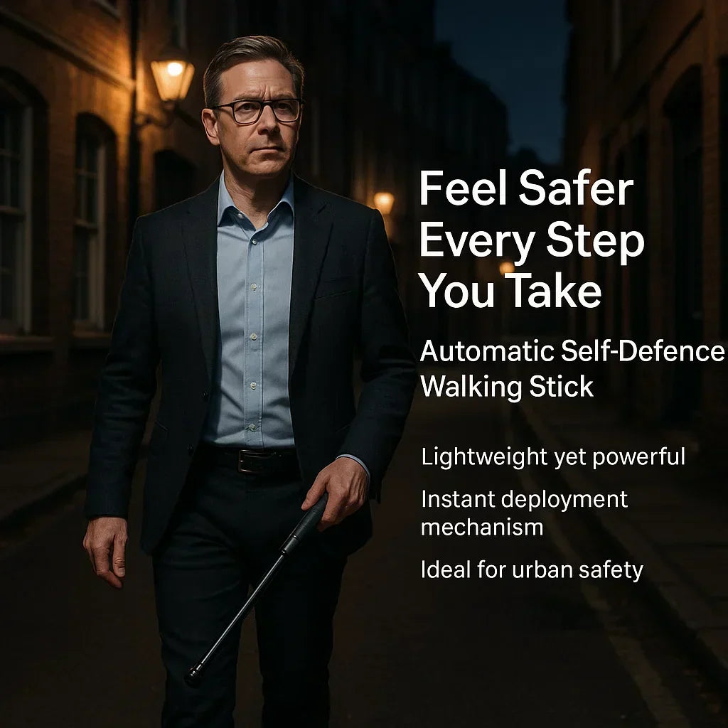 Bâton de Marche Automatique pour Autodéfense pour Sécurité Urbaine