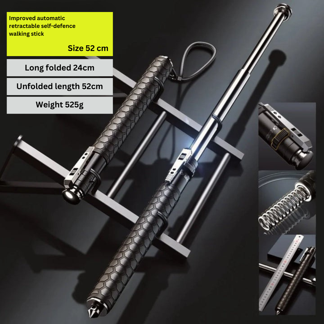 Bâton de Marche Automatique pour Autodéfense pour Sécurité Urbaine