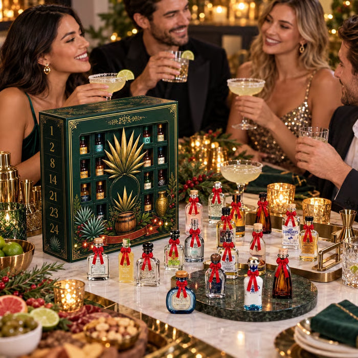 Calendrier de l’Avent 24 Jours avec Mini Bouteilles Décoratives – Figurines de Collection et Compte à Rebours de Noël