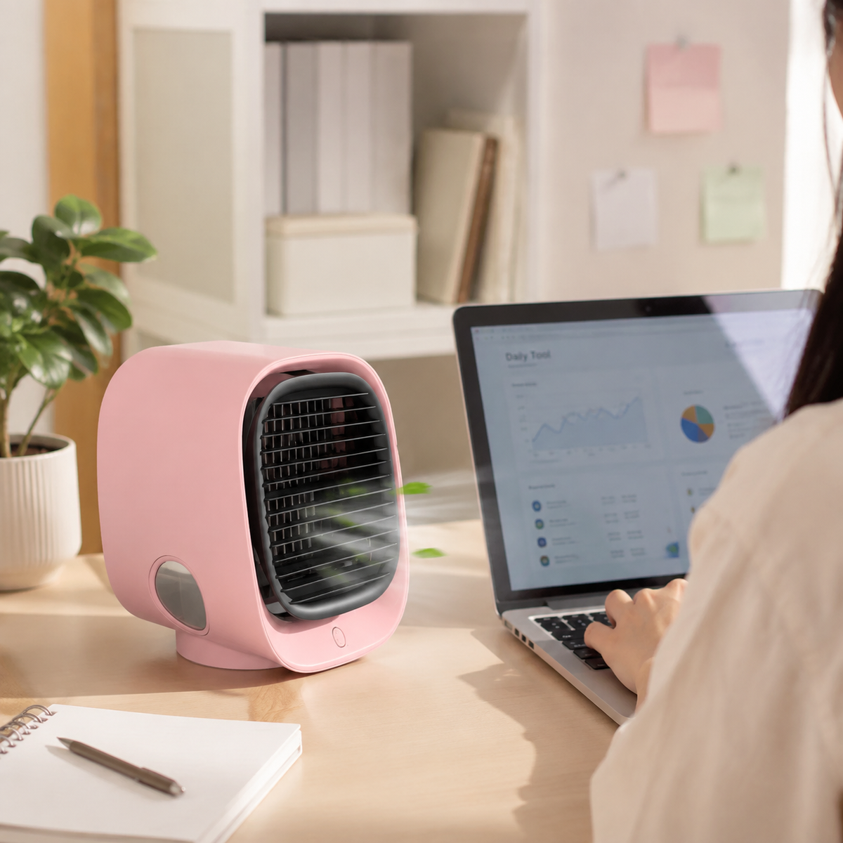 Climatiseur Portable Compact USB Rafraîchissement Personnel