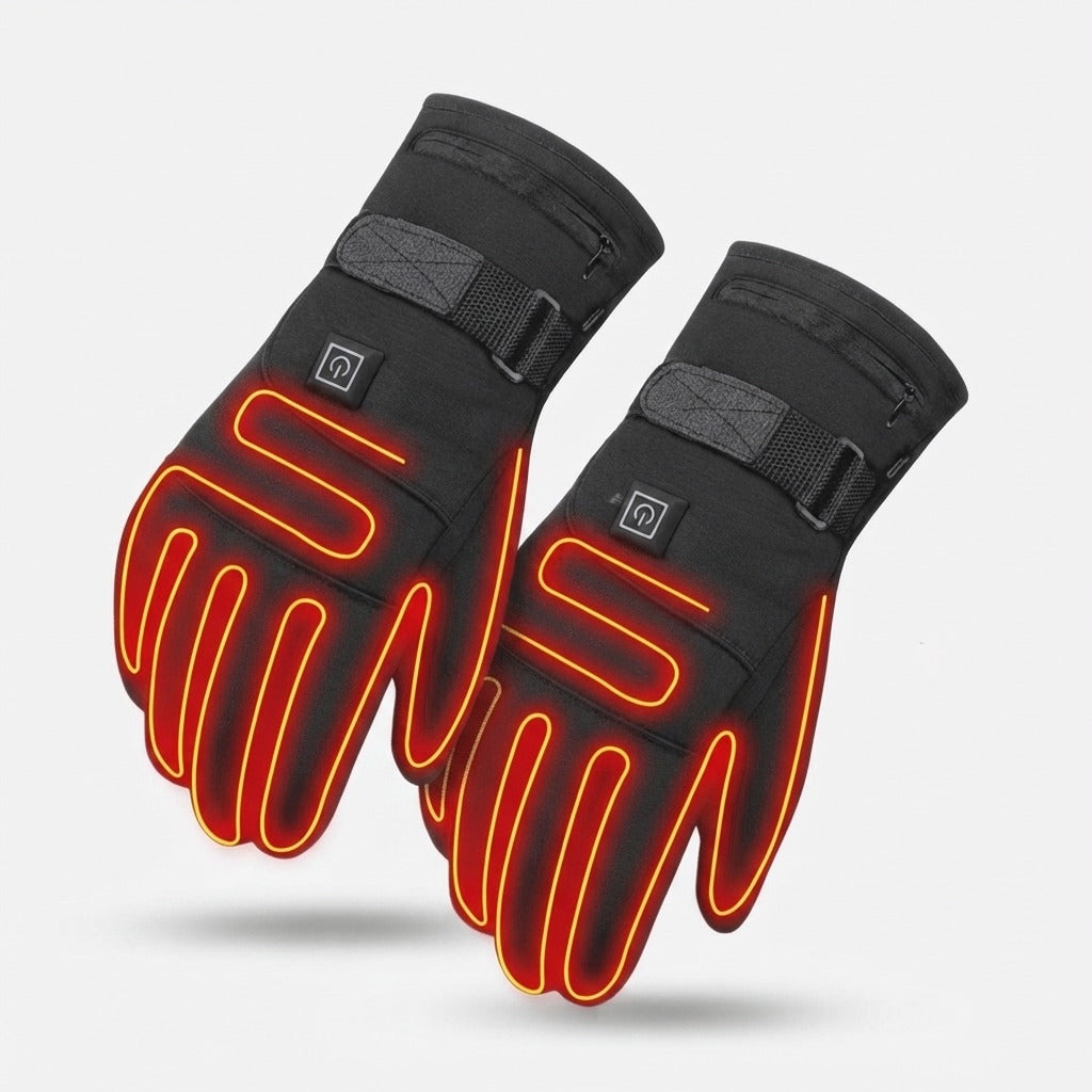 Gants chauffants imperméables avec 3 niveaux de chaleur