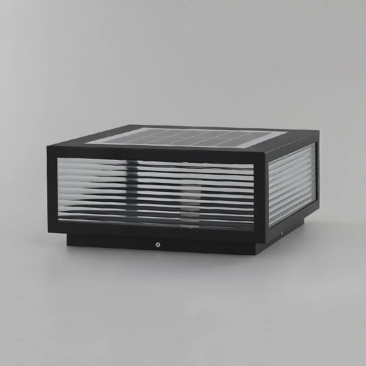 Lampe solaire extérieure rectangulaire moderne lumière blanche chaude résistante pour jardin terrasse façade