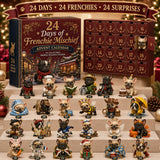 Calendrier de l'Avent 2026 bouledogue français, 2D 24 figurines