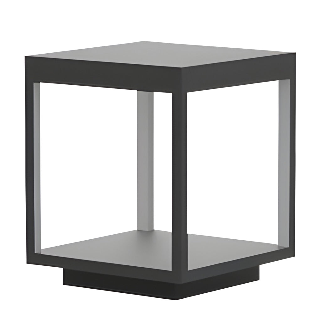 Lampe extérieure LED blanc chaud extérieur IP65 aluminium pilier carré moderne jardin terrasse façade