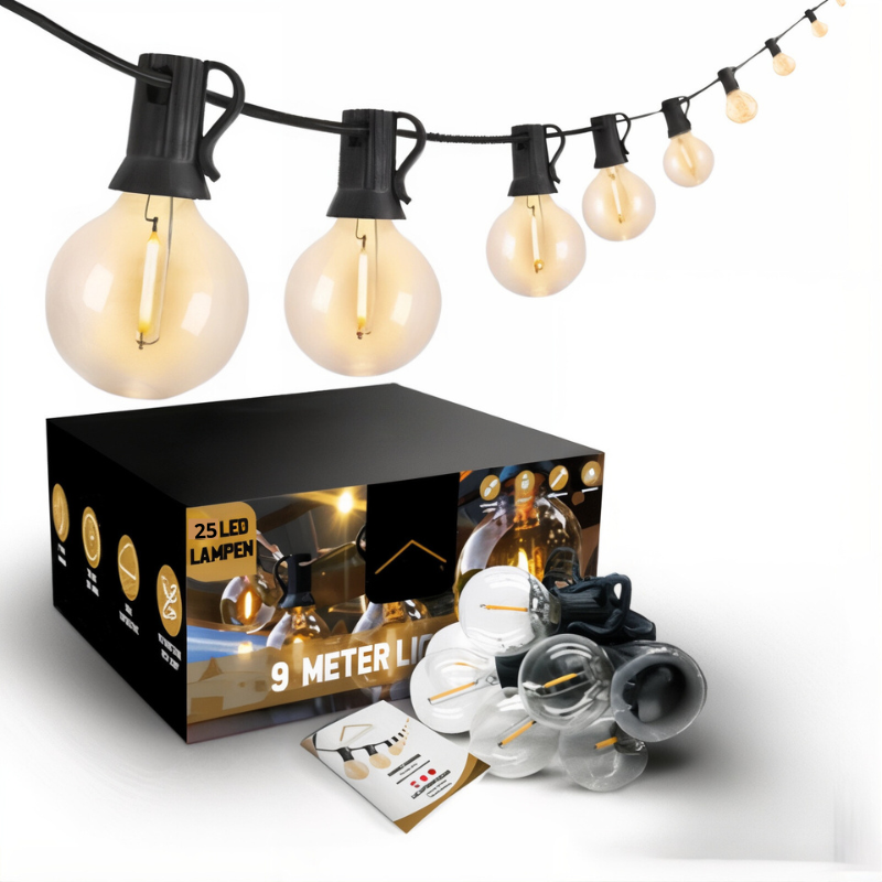 HydraGlow Lampes LED Extérieur Étanches Modernes Jardin Noir